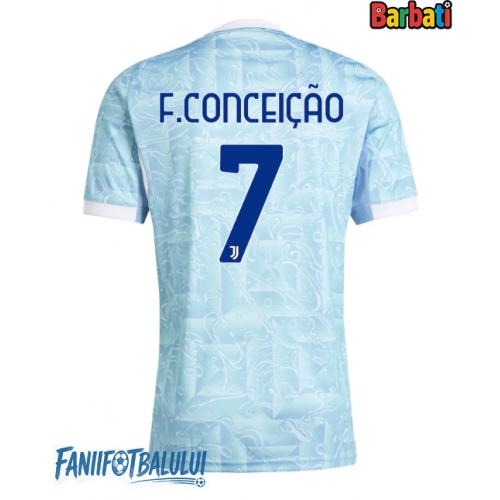 Juventus Francisco Conceicao #7 Tricou Fotbal Replică 2025-26 Barbati Deplasare Juventus Francisco Conceicao #7 Tricou Fotbal Replică 2025-26 Barbati Deplasare